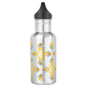 Schattig bundelbijenpatroon waterfles (Links)