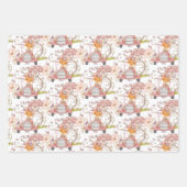  schattig Bunny Beer Cat Car Foliage Girl Inpakpapier Vel (Voorkant)