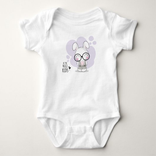 schattig bunny bodysuit (Voorkant)