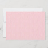 Schattig Bunny Girls Baby shower Uitnodiging (Achterkant)