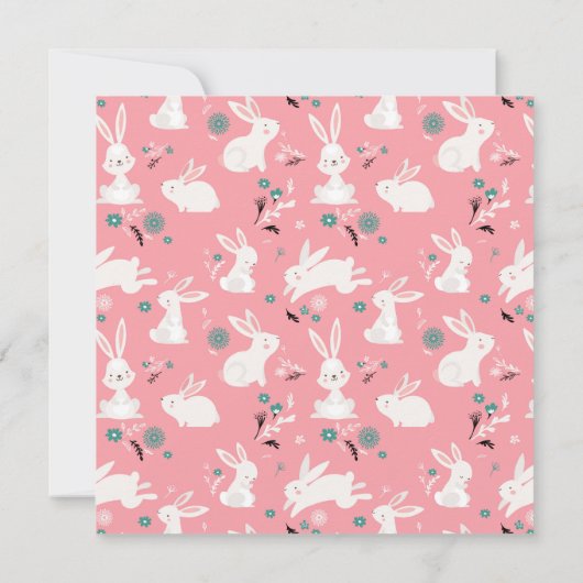 Schattig Bunny Party & Egg Hunt Paasbrunch Kaart