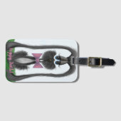 Schattig Bunny Rabbit Bagagelabel (Voorkant (horizontaal))