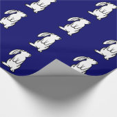 Schattig Bunny Rabbit Cadeaupapier (Hoek)