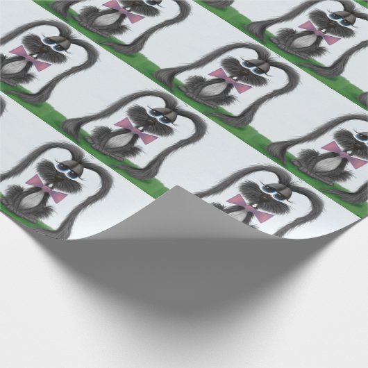 Schattig Bunny Rabbit Cadeaupapier (Hoek)