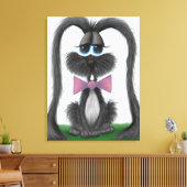 Schattig Bunny Rabbit Canvas Afdruk (Insitu (Woonkamer))