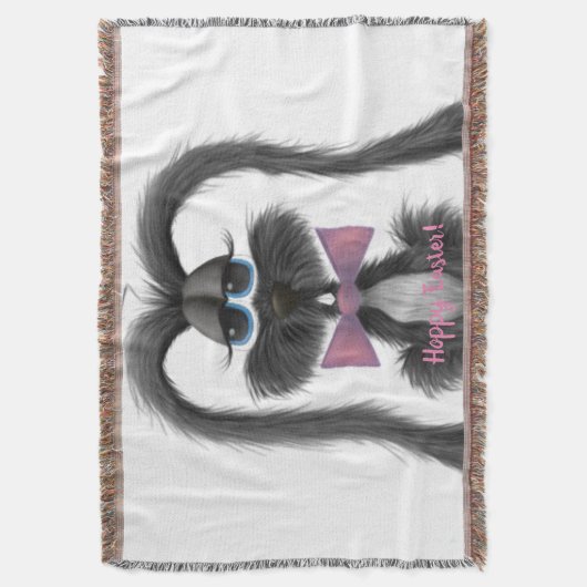 Schattig Bunny Rabbit Deken (Voorkant Verticaal)