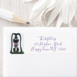 Schattig Bunny Rabbit Etiket