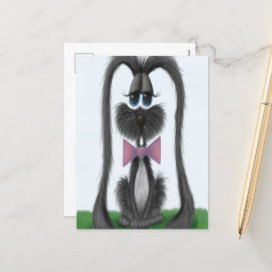 Schattig Bunny Rabbit Feestdagenkaart