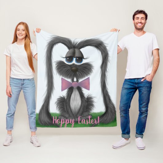 Schattig Bunny Rabbit Fleece Deken (In situ)