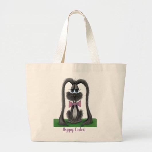 Schattig Bunny Rabbit Grote Tote Bag (Voorkant)