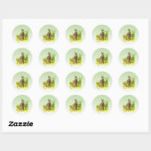Schattig Bunny Rabbit in Grass Sticker (Vel)