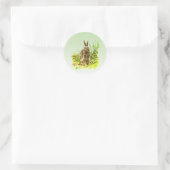 Schattig Bunny Rabbit in Grass Sticker (Tas)