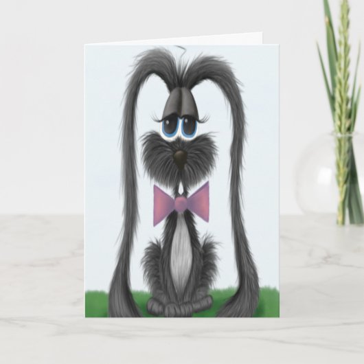 Schattig Bunny Rabbit Kaart (Voorkant)