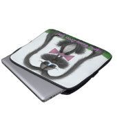 Schattig Bunny Rabbit Laptop Sleeve (Voorkant onderkant)