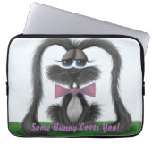 Schattig Bunny Rabbit Laptop Sleeve (Voorkant)