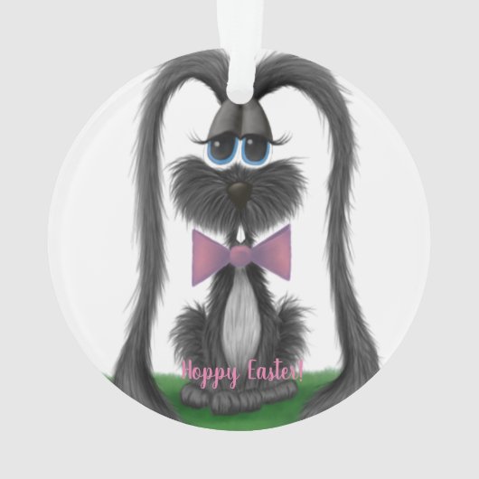 Schattig Bunny Rabbit Ornament (achterkant)