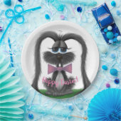 Schattig Bunny Rabbit Papieren Bordje (Feest)