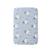 Schattig Bunny Rabbit Pattern Badmat (Voorkant Verticaal)