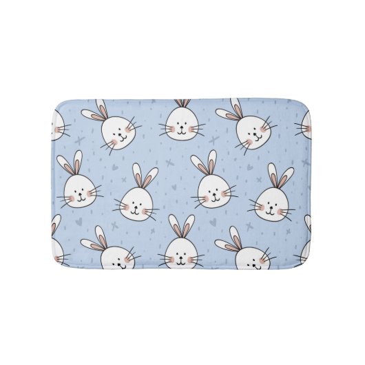 Schattig Bunny Rabbit Pattern Badmat (Voorkant)