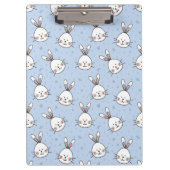 Schattig Bunny Rabbit Pattern Klembord (Voorkant)