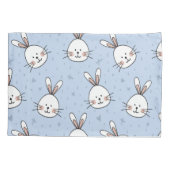 Schattig Bunny Rabbit Pattern Kussensloop (Achterkant)