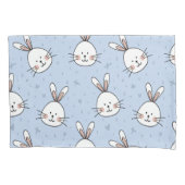Schattig Bunny Rabbit Pattern Kussensloop (Voorkant)