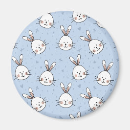 Schattig Bunny Rabbit Pattern Magneet