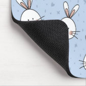 Schattig Bunny Rabbit Pattern Muismat (Hoek)