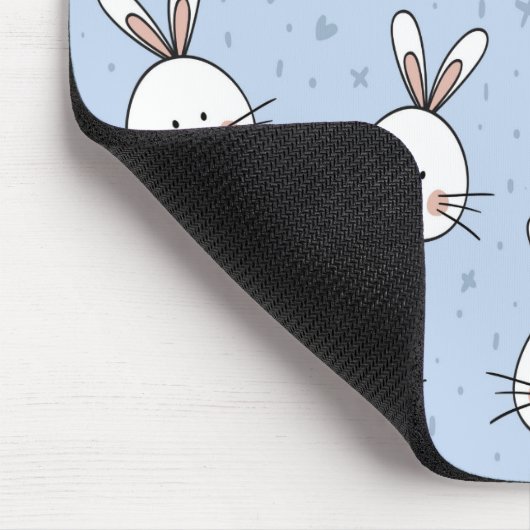 Schattig Bunny Rabbit Pattern Muismat (Hoek)