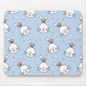 Schattig Bunny Rabbit Pattern Muismat (Voorkant)