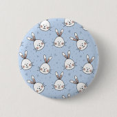 Schattig Bunny Rabbit Pattern Ronde Button 5,7 Cm (Voorkant)