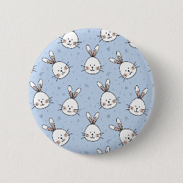 Schattig Bunny Rabbit Pattern Ronde Button 5,7 Cm