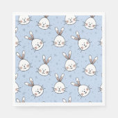Schattig Bunny Rabbit Pattern Servet (Voorkant)