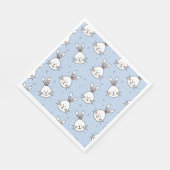 Schattig Bunny Rabbit Pattern Servet (Hoek)