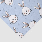 Schattig Bunny Rabbit Pattern Tissuepapier (Detail)