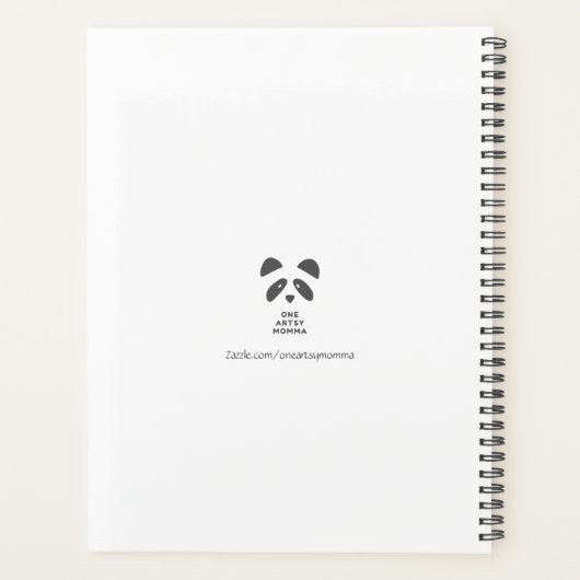 Schattig Bunny Rabbit Planner (Achterkant)