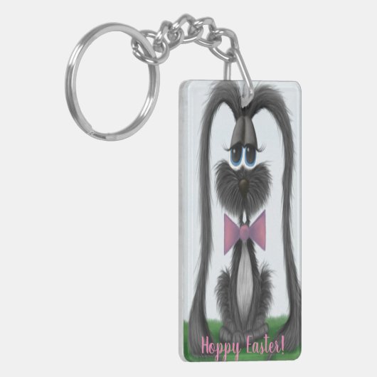 Schattig Bunny Rabbit Sleutelhanger (Voorkant Links)