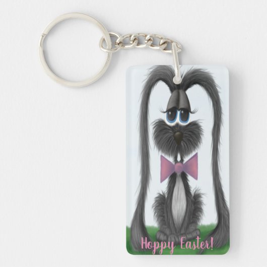 Schattig Bunny Rabbit Sleutelhanger (Voorkant)