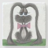 Schattig Bunny Rabbit Stenen Onderzetter (Voorkant)