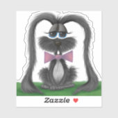 Schattig Bunny Rabbit Sticker (Vel)