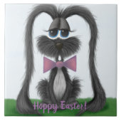 Schattig Bunny Rabbit Tegeltje (Voorkant)