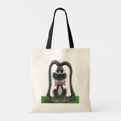 Schattig Bunny Rabbit Tote Bag (Achterkant)