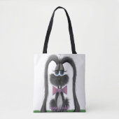 Schattig Bunny Rabbit Tote Bag (Voorkant)