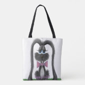 Schattig Bunny Rabbit Tote Bag (Achterkant)