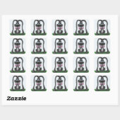 Schattig Bunny Rabbit Vierkante Sticker (Vel)