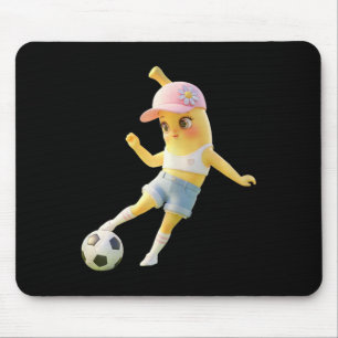 Schattig Bynana Voetbal Meisje, Grappige Voetbal S Muismat