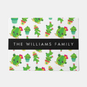 Schattig Cactus, Cactus Pattern, Succulent, Jouw n Deurmat (Voorkant)