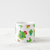 Schattig Cactus, Cactus Pattern, Succulent, Jouw n Espresso Kop (Voorkant)