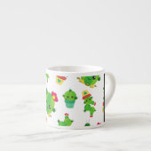 Schattig Cactus, Cactus Pattern, Succulent, Jouw n Espresso Kop (Voorkant rechts)