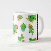 Schattig Cactus, Cactus Pattern, Succulent, Jouw n Grote Koffiekop (Voorkant rechts)
